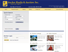Tablet Screenshot of anchorrealty.biz